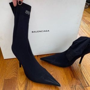 Black Balenciaga Booties